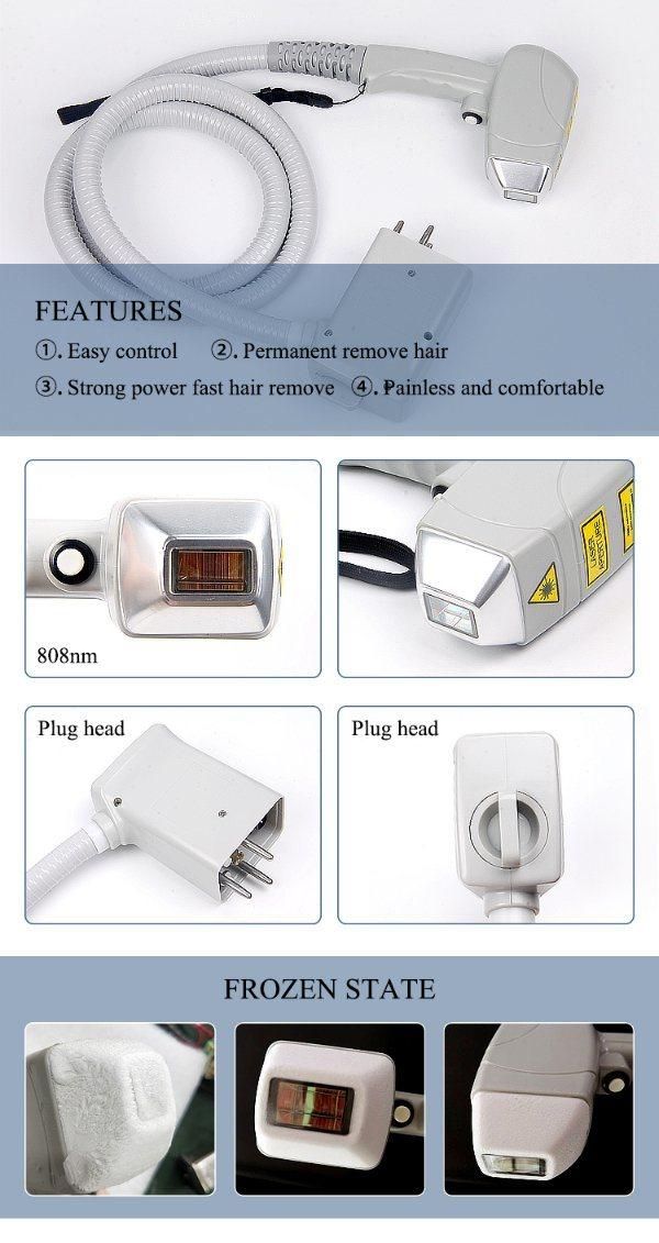 Diode Laser Machine with 808nm Wavelength for Permanent Hair Loss Machine