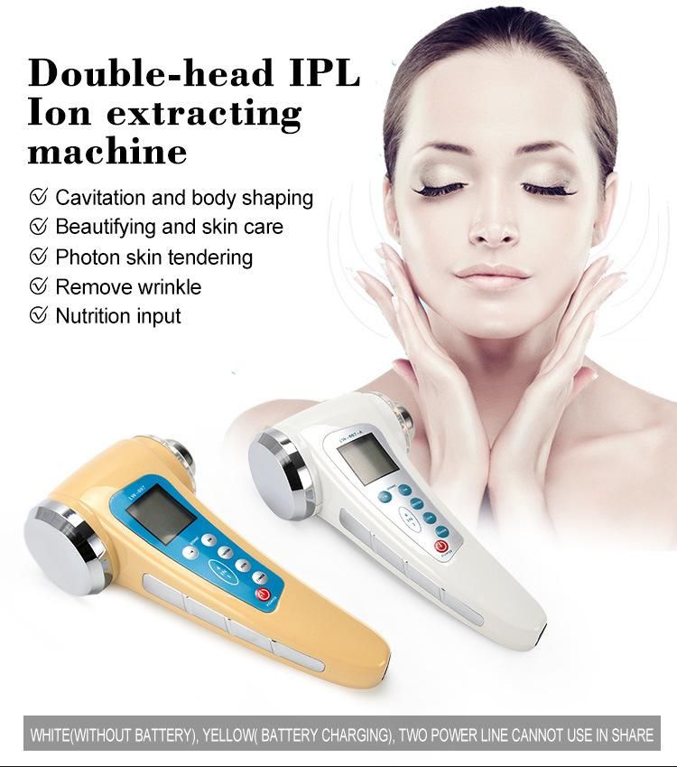 Double-Head IPL Ion Extracting Machine Photon Ultrasonic Device