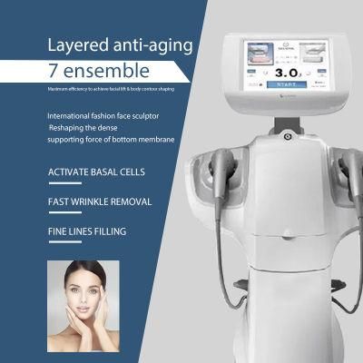 2021 New Professional 7D Hifu Smas Face Lifting Anti-Wrinkle Machine / 7D Hifu 2021 Duel Handle
