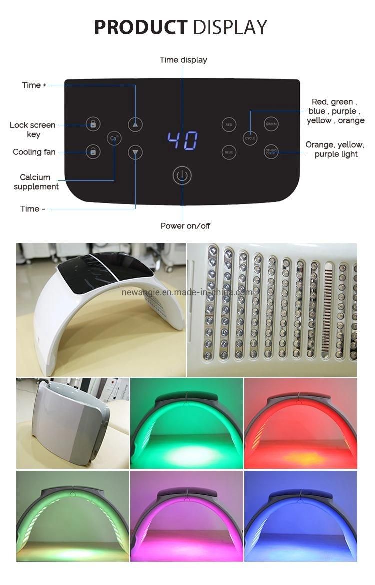 Electric 7 Color Skin Care LED PDT Light Beauty Machine