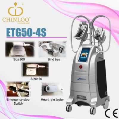 Top-Rated and Best-Selling 4 Handpiece Cryolipolysis Beauty Machine (Etg50-4s)