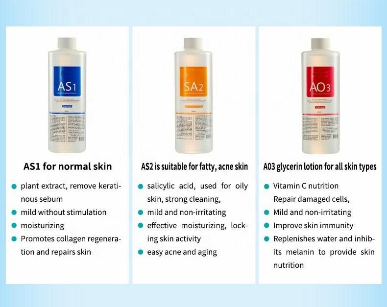 Aqua Peel + Dermabrasion Diamond Skin Analyzer Hydrafacial Salon Equipment