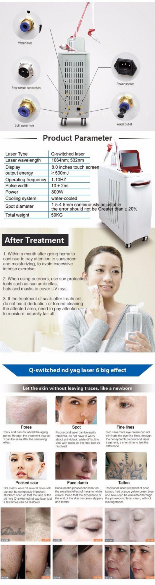 Strong Power Skin Care Medical Equipment with Ce Certification