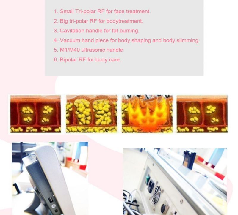 Cavitation Multipolar Radio Frequency Slimming Machine