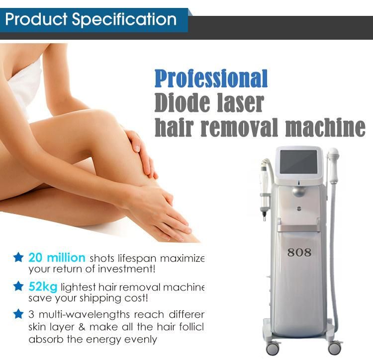 Diode 808nm ND YAG 1064 Laser Tattoo Removal and Hair Removal 2 in 1 Laser Beauty Machine