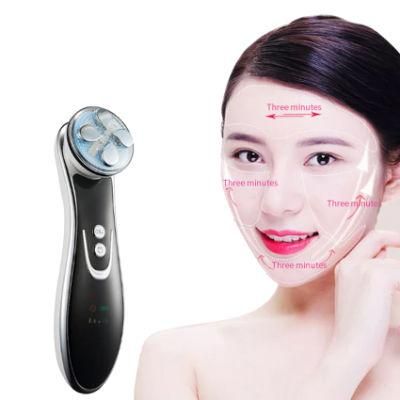 Face Lifting 4 in 1 RF LED Skin Tightening Device High Frequency Vibration EMS Firming Massager Skin Care Tools