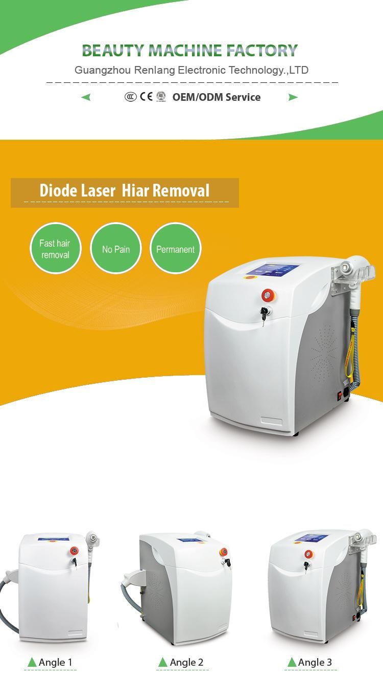 All Skin Type Diode Laser Hair Removal 808nm Machine 2018