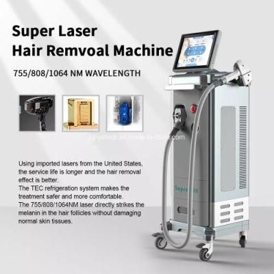 2022 Hair Removal Appliances Super Hair Removal Machine 808 Nm Diode Laser for Hair Removal Hair Loss Beuaty Machine