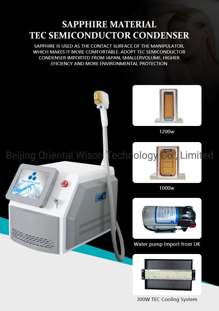 Tec Cooling Diode Laser Hair Removal Depilation 808nm Diode Laser Hair Removal 4K Screen Alexandrite Laser Platinum XL Diode Laser 755 808 1064nm/ 808nm Laser
