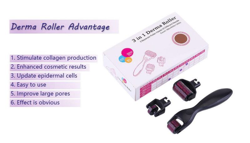 Private Label Skin Massage 4 in 1 Derma Roller