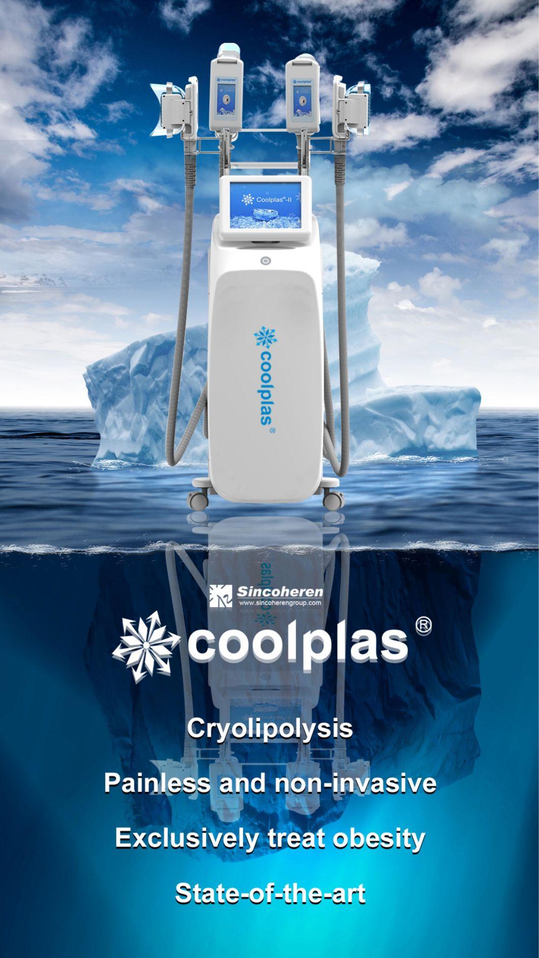 Consultant Be FDA Approved Coolplas Unique Body Sculpting Cryotherapy Weight Loss Slimming Fat Freezing Cryo Skin Cooling Device Machine