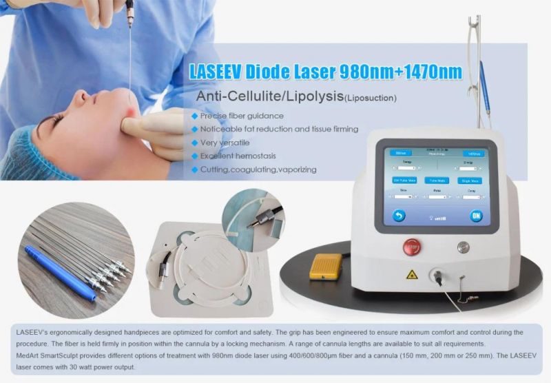 2022 Lipolysis Slimming Machine Laser Diode 1470 PARA Laser Lipolysis