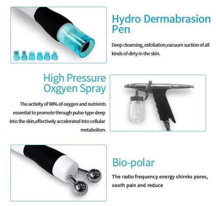 7 in 1 Hydra Diamond Dermabrasion Machine CO2 Alice Super Bubble Hydra Microdermabrasion Facial Machine