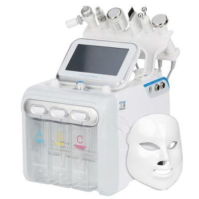 Salon Beauty Instrument Hot Selling Skin Care 7 in 1 H2O2 Facial Care Oxygen Big Bubble Deep Clean Brighten Skin Management Machine