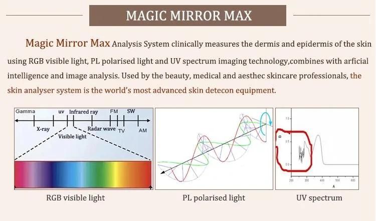 Trending Products 2021 New Arrivals Magic Mirror Digital Skin Analyzer/Skin Analyzer Machine