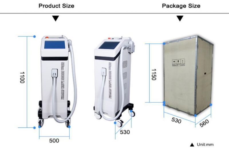 Professional 810mm Diode Laser Hair Removal System Machine Beauty Equipment