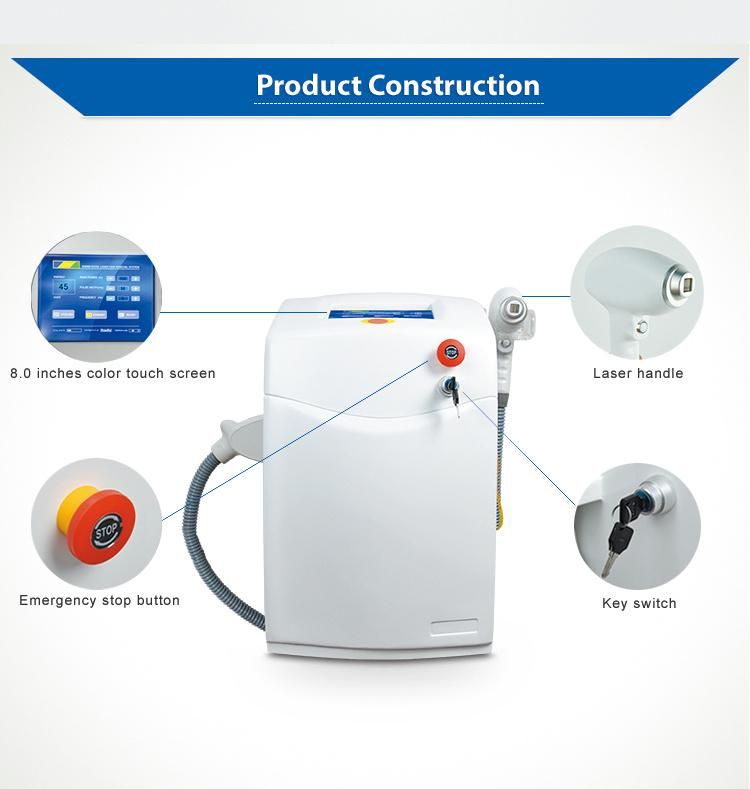 Freezing Painless Professional 808nm Diode Laser Hair Removal Machine Price