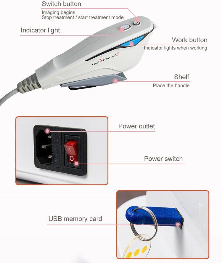 12 Lines Best Selling Beauty Face Lift Anti Wrinkle 3D Ultrasound Hifu Machine