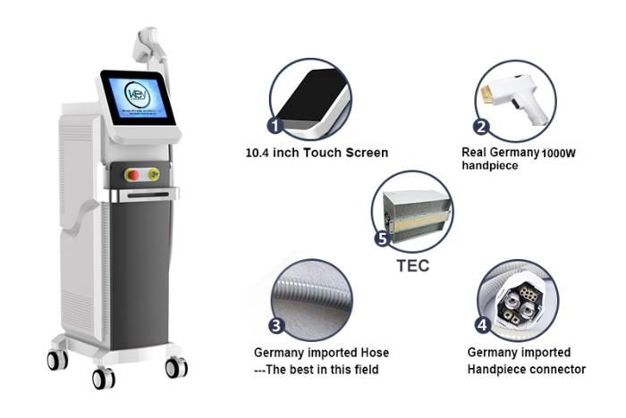 E Diode Laser 808nm Ce Approved Laser Hair Removal Machine