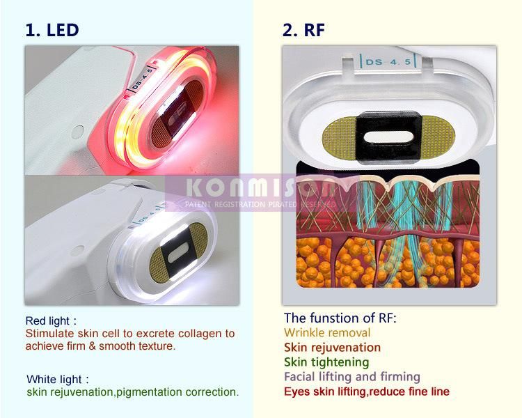 Portable High Intensity Focused Ultrasound Hi Fu RF LED Beauty Equipment