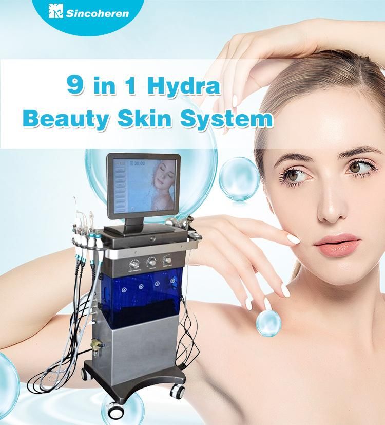 Ultrasonic Face Scrubber Facial Massage Oxygen Therapy Hydra Diamond Dermabrasion Hydra Skin Peel Facial Machine