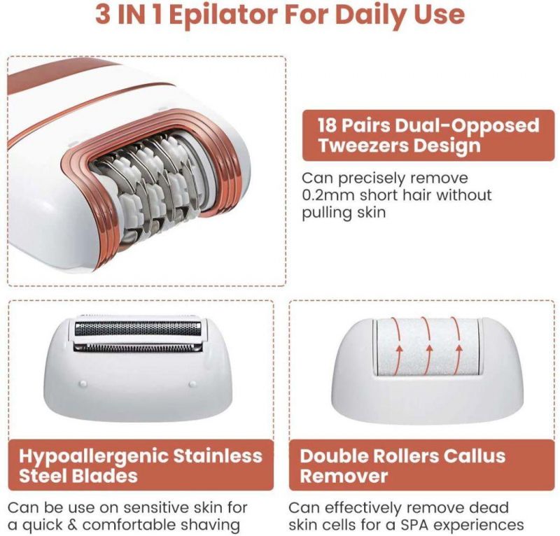 3 in 1 Epilator for Daily Use