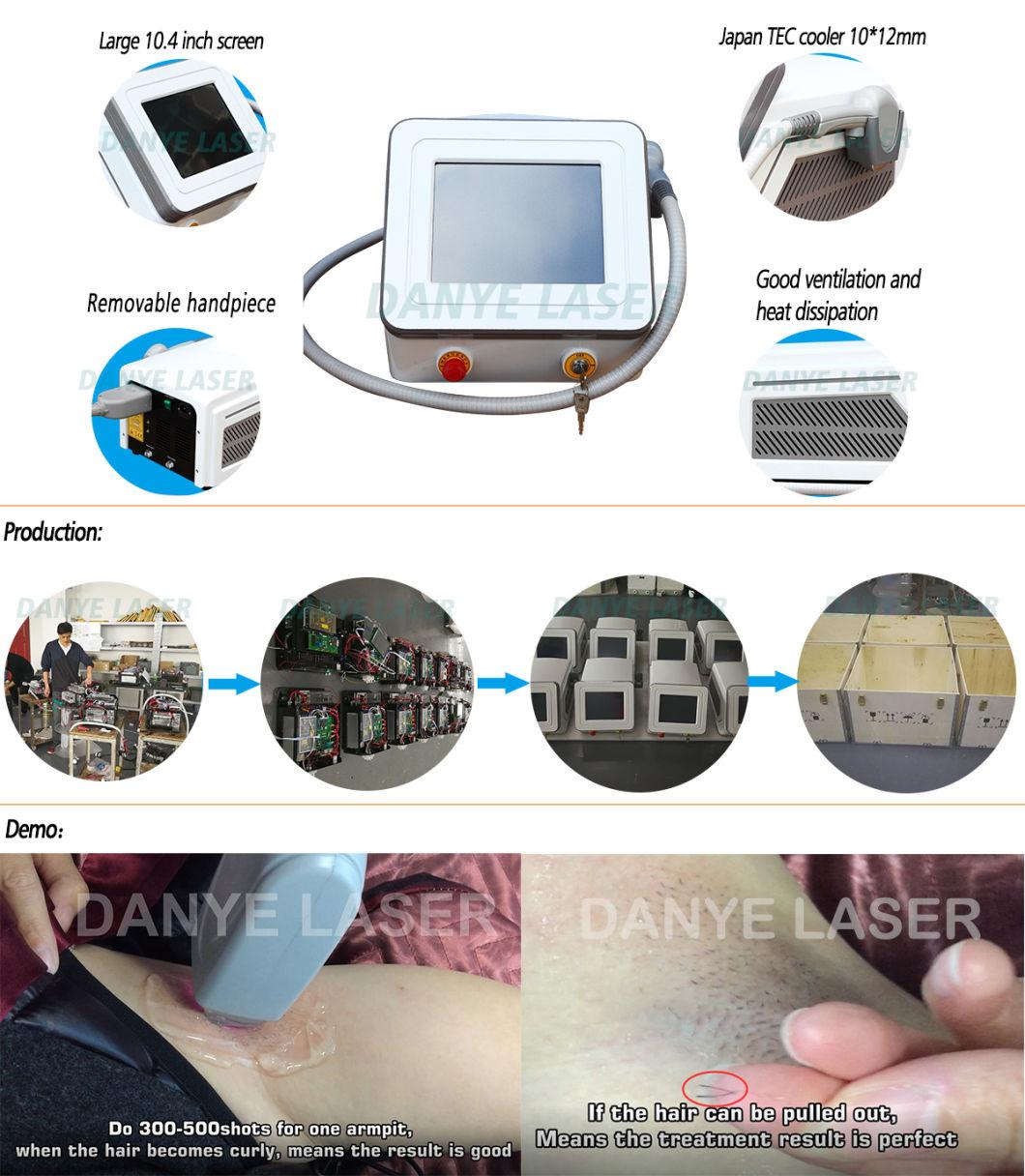 Face and Body 810 Nm Diode Laser Hair Removal Machine