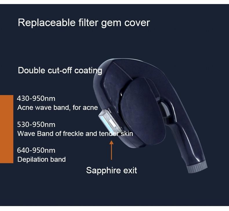 Vertical Professional Single Handle Beauty Equipment Ance Pigment Removal Dpl Big Spot Size IPL Laser Hair Removal Beauty Machine