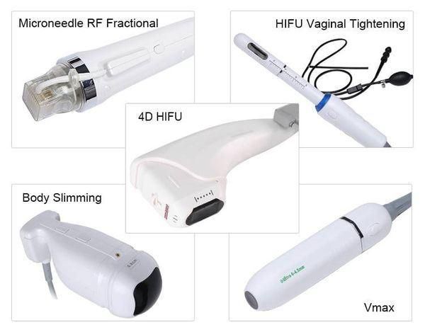 New Arrival 2022 6 in 1 Hifu Smas Lifting Vmax Hifu Vaginal Tightening Hifu Machine RF Microneedling Hifu Wrinkle Removal