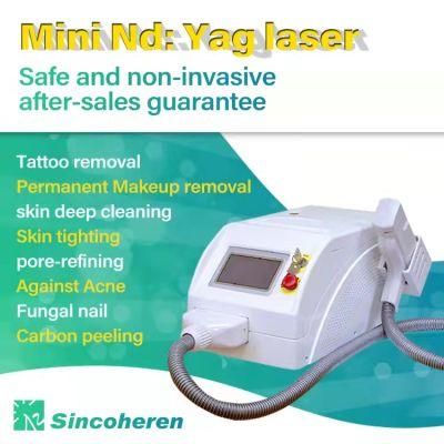 Tattoo Removal Skin Rejuvenation Carbon Peeling ND YAG Laser Machine