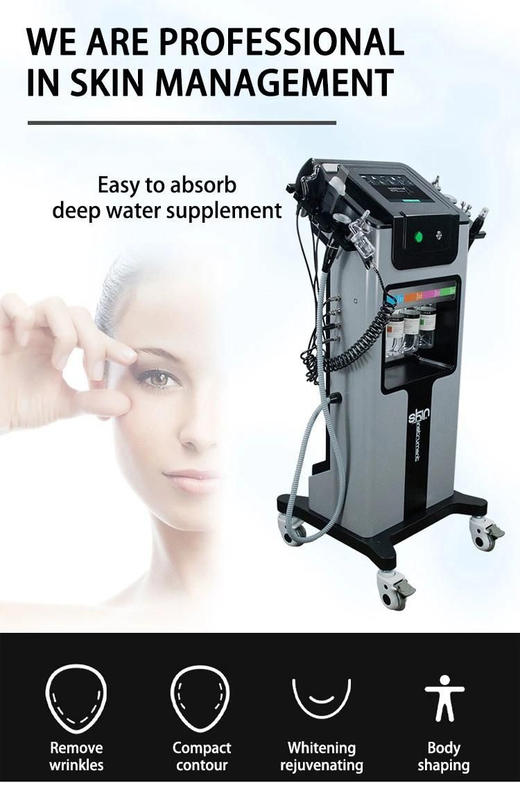 2021 Multifunction 8 in 1 Beauty Machine Face Lifting Oxygen Jet Peel Beauty Equipment