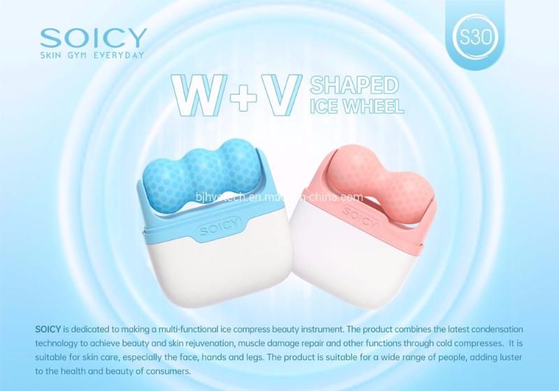 New Function Ice Facial Massage Non-Needle Mesotherapy Ice Roller Reduce Redness Skin Care