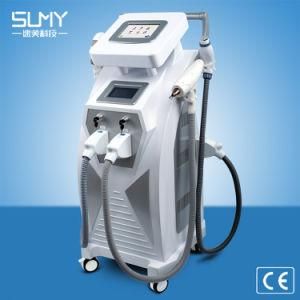 4 in 1 2020 Opt+RF+Laser+Double Screen Shr IPL ND YAG Laser Tightening Skin Elight Machine