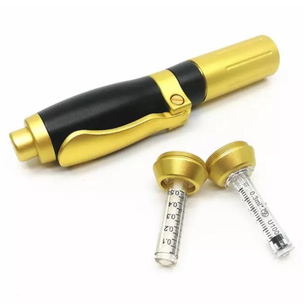 2019 Gold Customizable Logo Pen Hyaluron Dermal Filler Hyaluron Acid Serum Pen Lip Lifting Pen