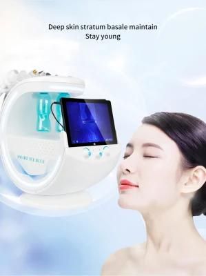 Newest 2022 Multifunctional 7 in 1 Hydro Oxygen Facial Aqua Water Oxygen Skin Care Hydra Microdermabrasion Skin Analysis Pad Hydra Machine