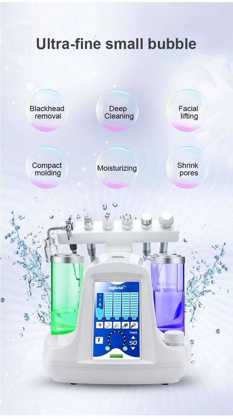 Beauty Machine Water Aqua Jet Peel Skin Rejuvenation Machine with LED Mask Dermabrasion Peeling Cleaning Machine