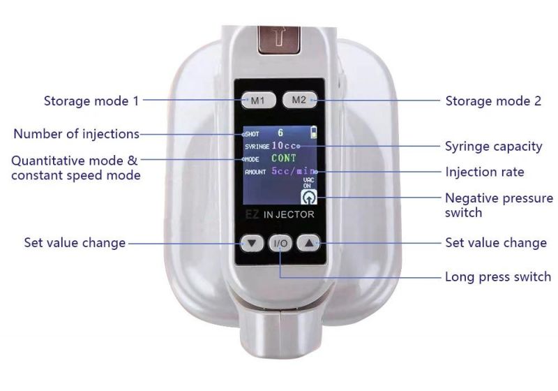 Portable Ez Negative Pressure Mesotherapy Gun Without Needle