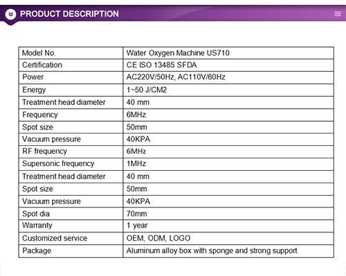 Water&Oxygen Deep Cleaning Hydro Facial Machine