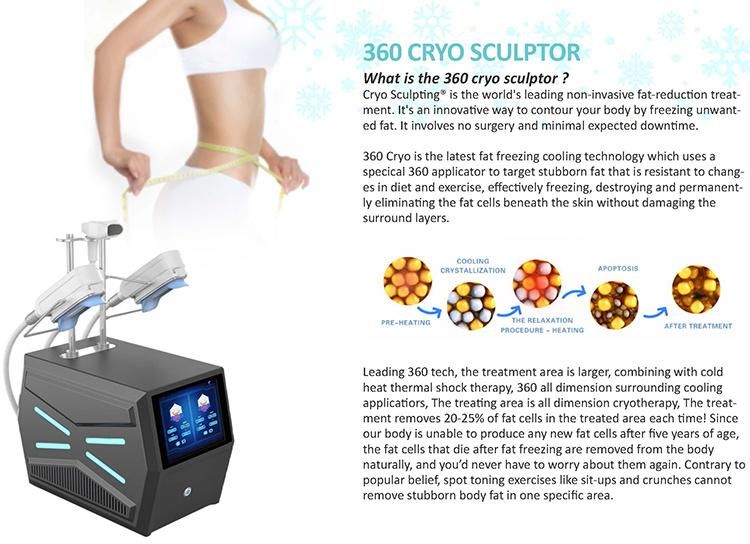 360 Degrees Cryo Fat Freezing Machines, OEM 360 Croy Lipolysis Slimming Machine Mslcy168