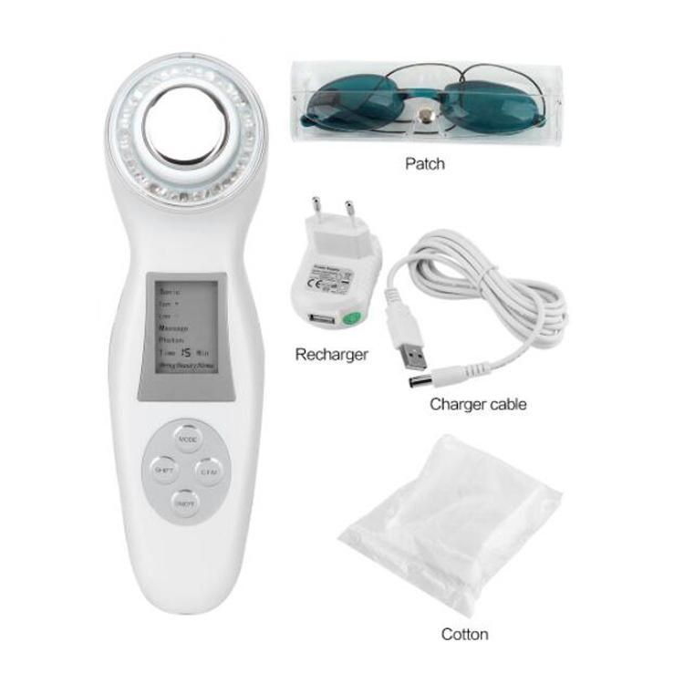 Home Use Infrared Vibrating Photon Ultrasonic Facial Massager Beauty Machine