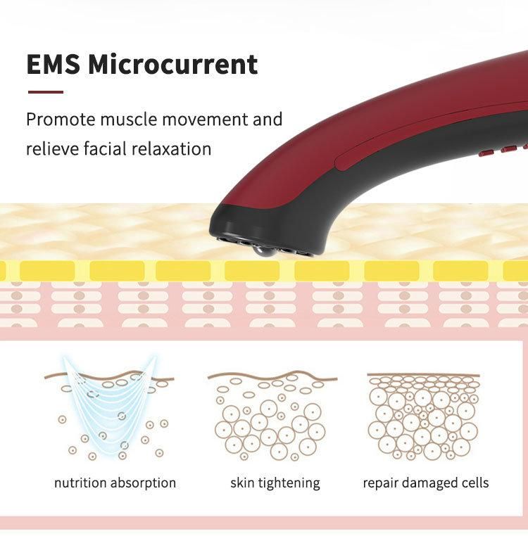 RF&EMS Skin Rejuvenation Device Massage for Face Skin Firming Anti Aging Face Rolloer