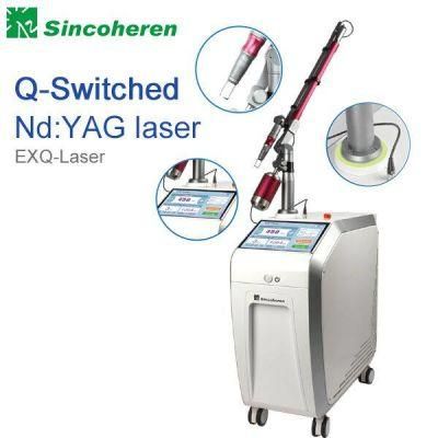 Medical Laser Skin Care Machine Pigment Removal Q-Switch ND YAG Laser Tattoo Removal