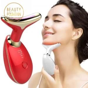 3 Colors LED Photon Therapy Reduce Double Chin Anti Wrinkle Neck Face Skin Tighten Beauty Device