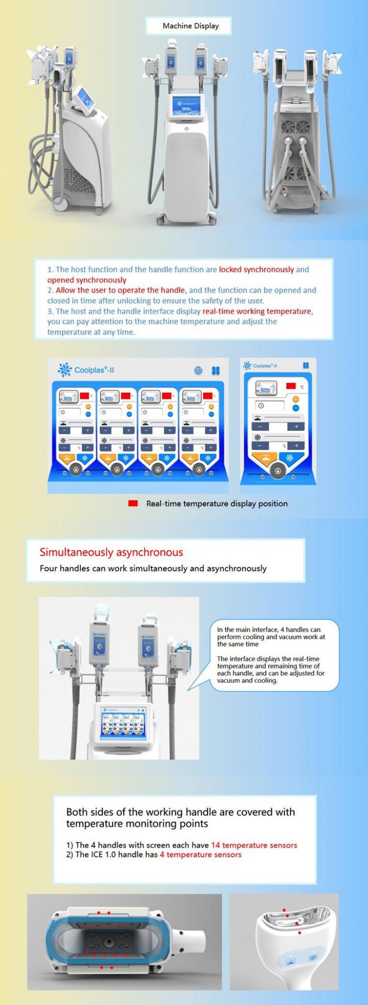 Coolplas -11 - 5 Fat Removal Cryolipolysis Machine Beauty Crioterapia Machine Cryolipolysis Machine 4 Handle