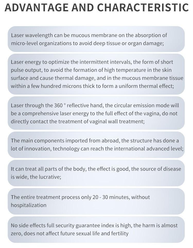 Fractional CO2 Laser Vaginal Rejuvenation with Surgical Recovery Beauty Equipment