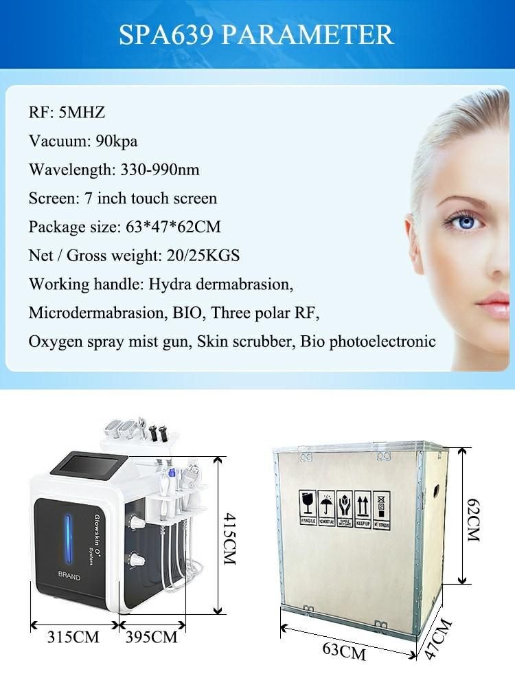 Korean Facial Skin Care Machine for SPA Equipment with 10 Handles SPA639