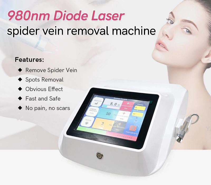 980nm Laser Silk Cleaning Instrument to Remove Red Blood Streaks Diode Laser