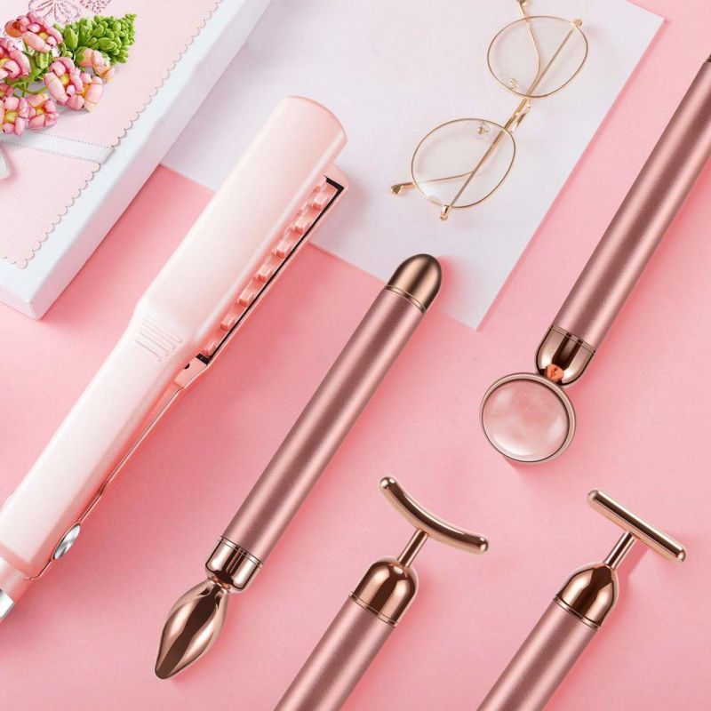 4 in 1 Rose Quartz Facial Roller