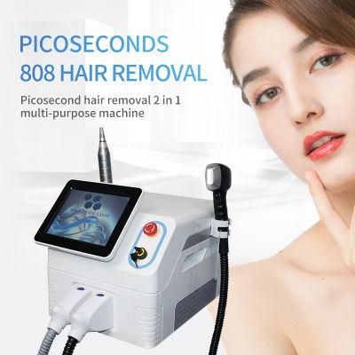 Multifunctional 808 Diode Laser Hair Removal Machine and Picosecond Laser Tattoo Removal Machine