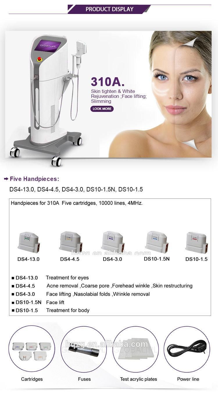 New Arrival 25000 Shots! 12 Lines! 3D / 4D High Intensity Focused Ultrasound Hifu Wrinkle Removal Machine